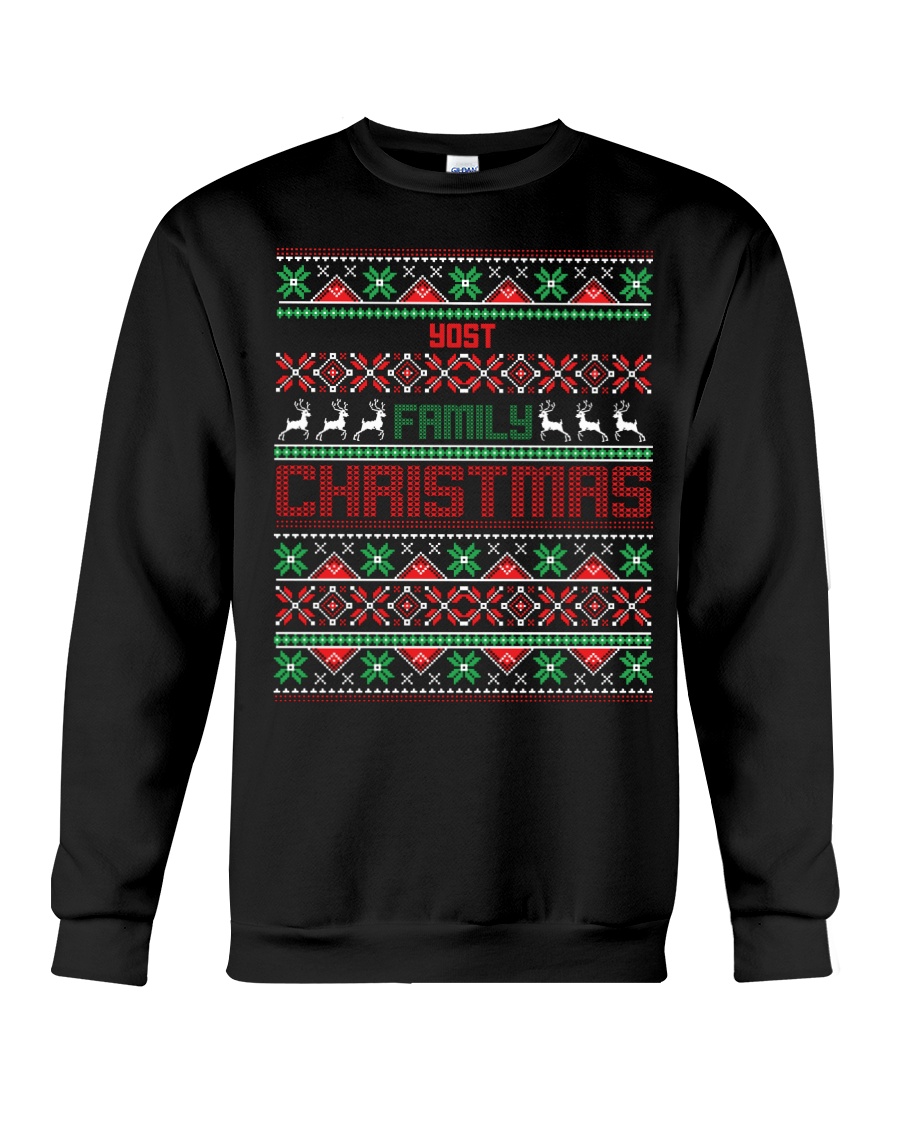 YOST FAMILY CHRISTMAS NAME SHIRTS Crewneck Sweatshirt