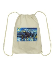 Starry Night Boats Drawstring Bag thumbnail