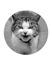 Sweet angry little cat Circle Coaster tile