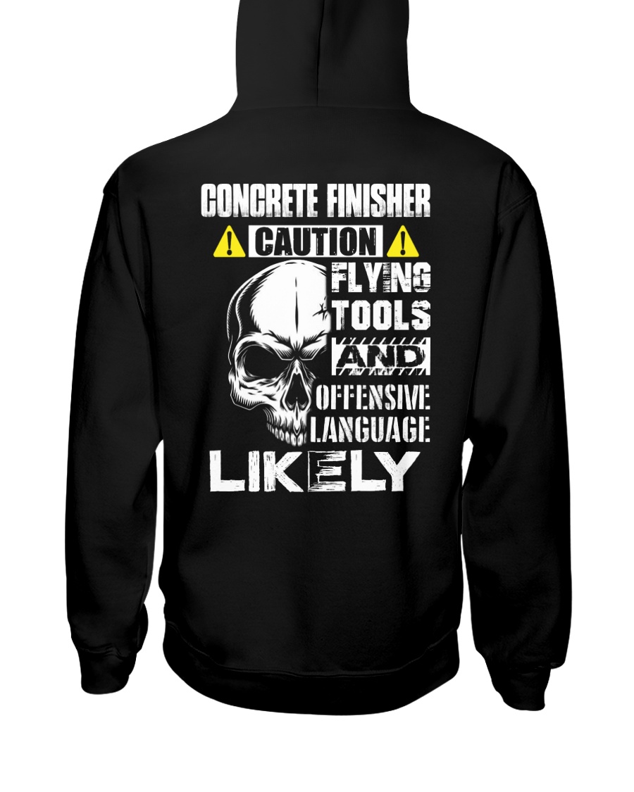 Concrete Finisher Skull Hooded Sweatshirt