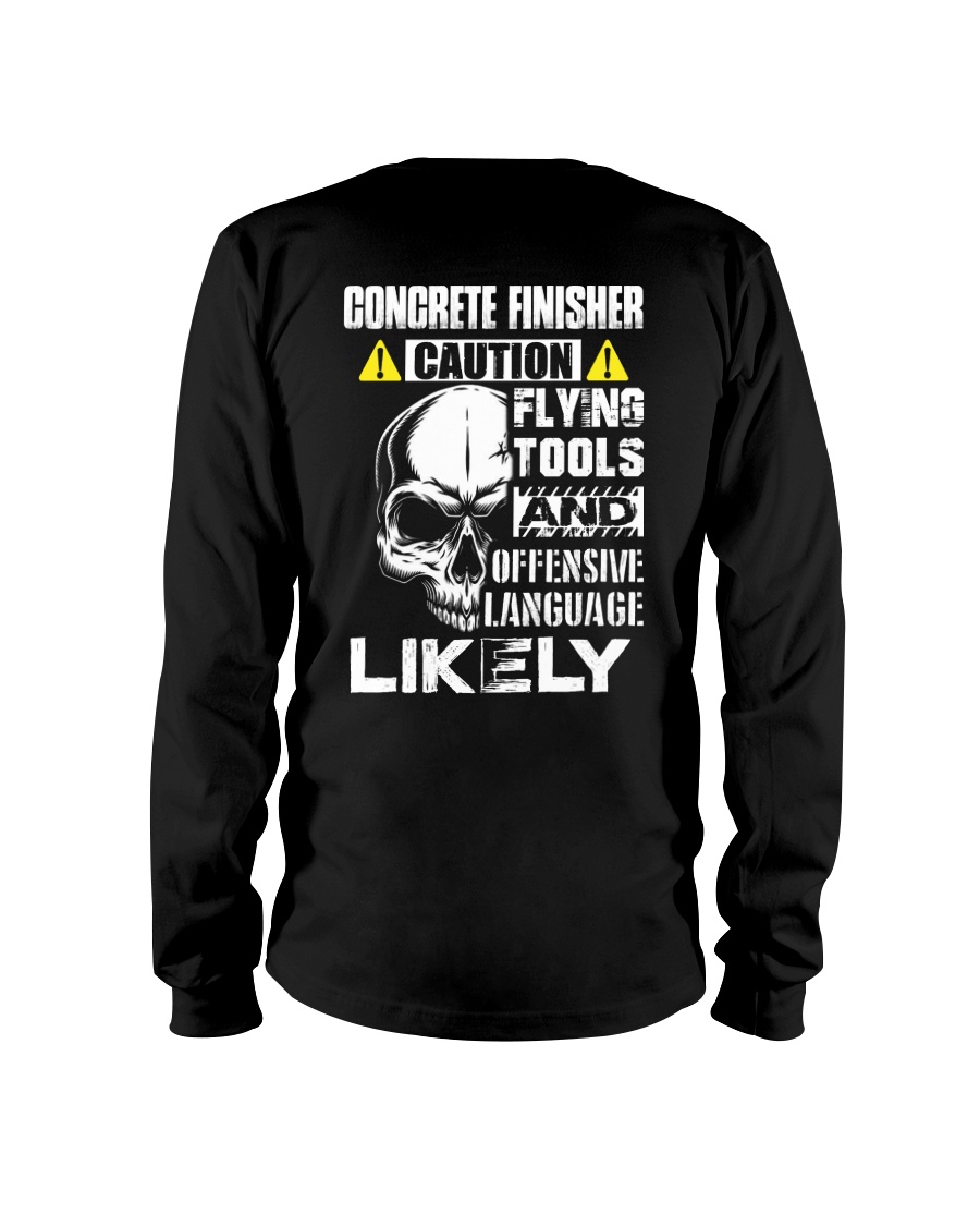 Concrete Finisher Skull Long Sleeve Tee