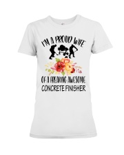 I'm a proud Wife of a freaking awesome Concrete Premium Fit Ladies Tee thumbnail