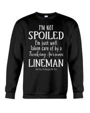 By A Freaking Awesome Lineman Crewneck Sweatshirt thumbnail