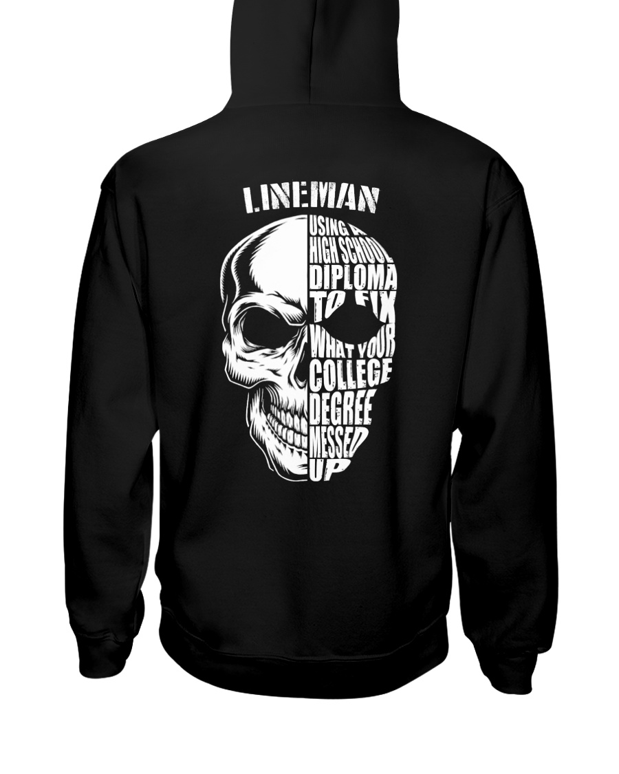 Lineman Skull Hooded Sweatshirt