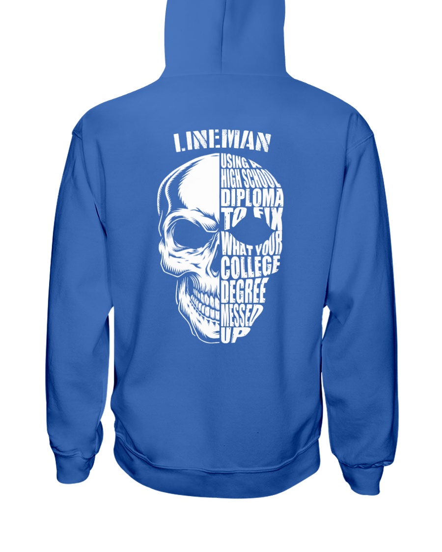Lineman Skull Hooded Sweatshirt