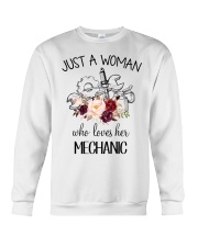 Just a woman who loves her Mechanic Crewneck Sweatshirt thumbnail