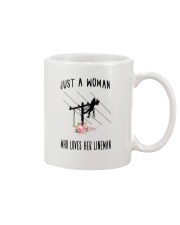 Just A Woman Who Loves Her Lineman Mug thumbnail
