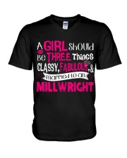 Millwright Gril V-Neck T-Shirt thumbnail