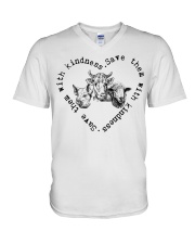 Save them with kindness V-Neck T-Shirt thumbnail