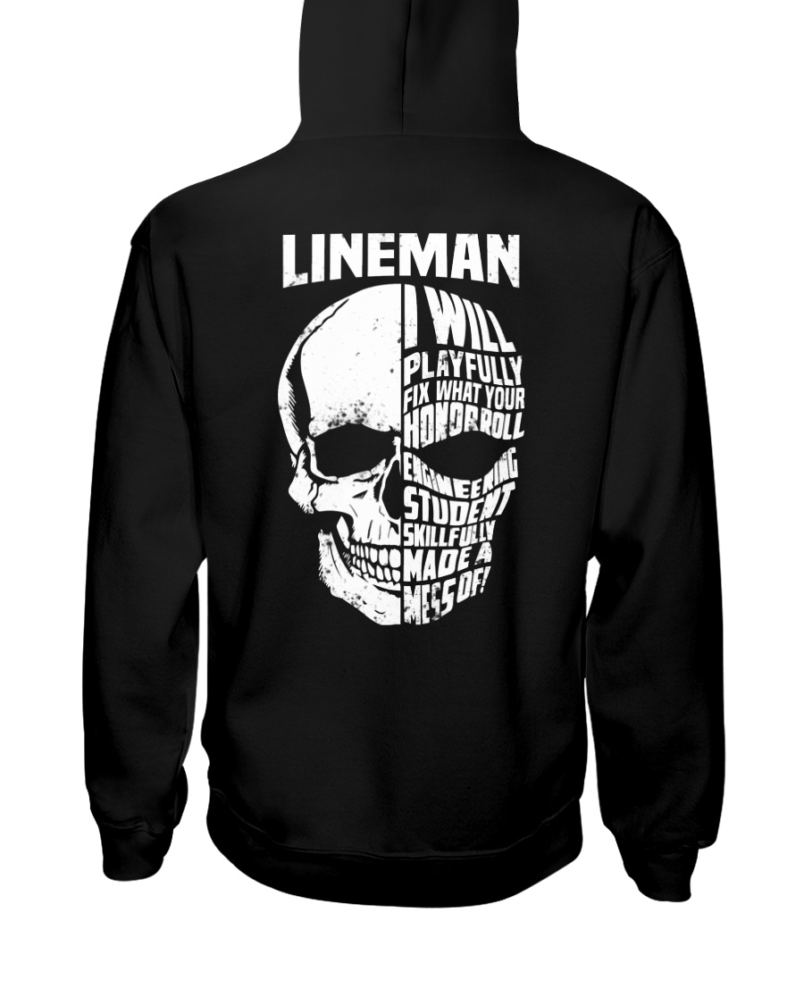 Lineman Skull Hooded Sweatshirt