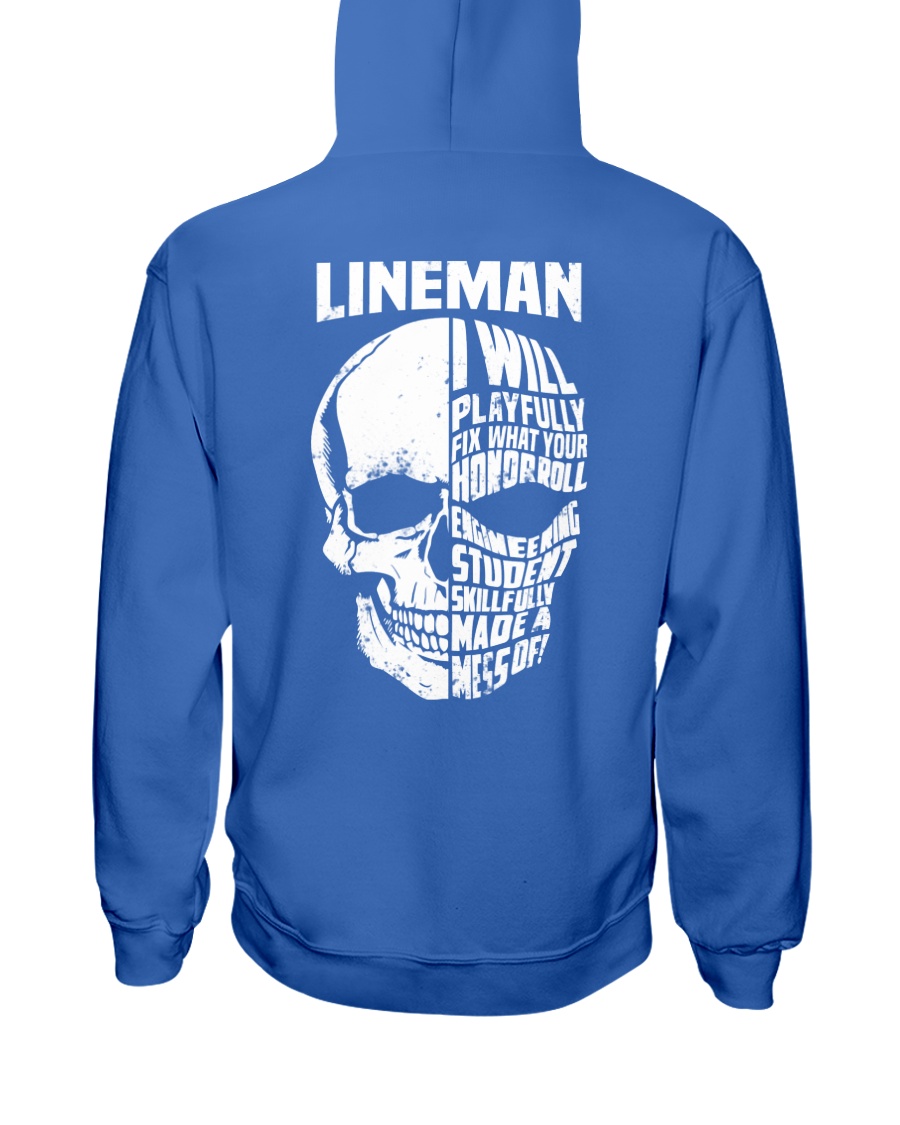 Lineman Skull Hooded Sweatshirt