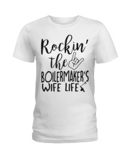 Rockin' the Boilermaker's Wife life Ladies T-Shirt thumbnail