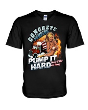 Concrete Pumping Pump It Hard V-Neck T-Shirt thumbnail