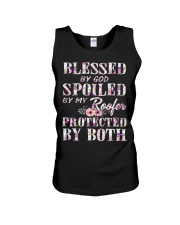 Blessed by God Spoiled By My Roofer Unisex Tank thumbnail