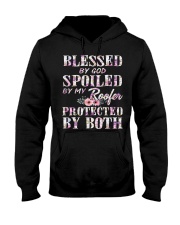 Blessed by God Spoiled By My Roofer Hooded Sweatshirt thumbnail