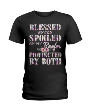 Blessed by God Spoiled By My Roofer Ladies T-Shirt front