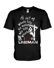 I love my Lineman V-Neck T-Shirt thumbnail