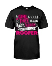 Roofer Girl Classic T-Shirt thumbnail