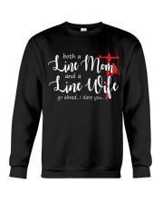 Line mom Line wife Crewneck Sweatshirt thumbnail