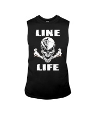Lineman Life Skull Sleeveless Tee thumbnail