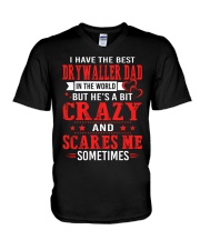 I Have The Best Drywaller dad In The World V-Neck T-Shirt thumbnail