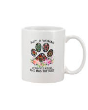 Just a woman who loves Boxers and has tattoos Mug thumbnail