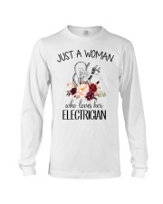 Just a woman who loves her Electrician Long Sleeve Tee thumbnail