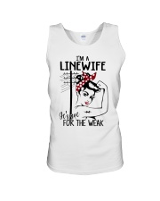 I'm a Linewife it's not for the weak Unisex Tank thumbnail