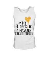 My Belongs To A Massage Concrete Finisher Unisex Tank thumbnail