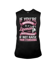 If you're married to a Lineman raise your hand Sleeveless Tee thumbnail