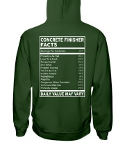 Concrete Finisher Facts Hooded Sweatshirt back