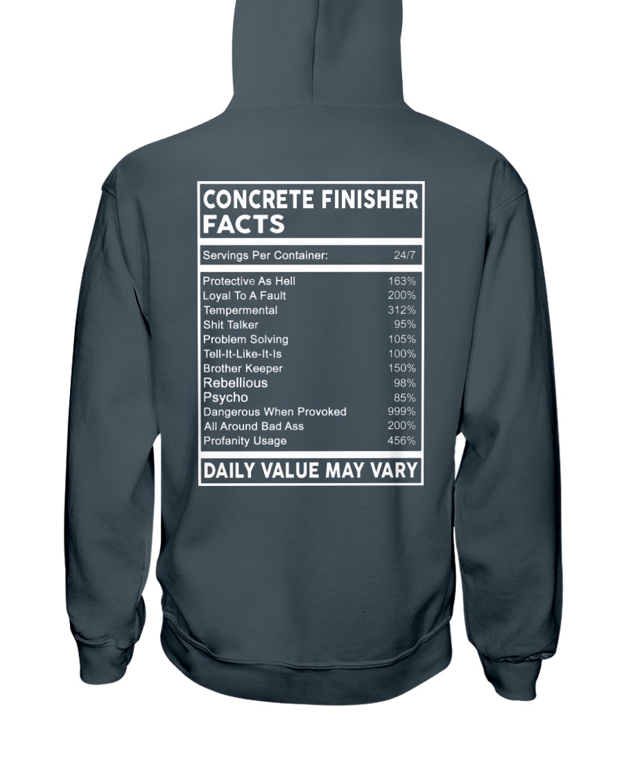 Concrete Finisher Facts Hooded Sweatshirt