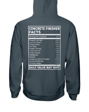 Concrete Finisher Facts Hooded Sweatshirt back