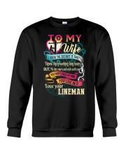 Lineman Wife Crewneck Sweatshirt thumbnail