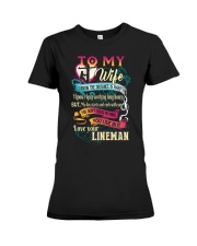 Lineman Wife Premium Fit Ladies Tee thumbnail