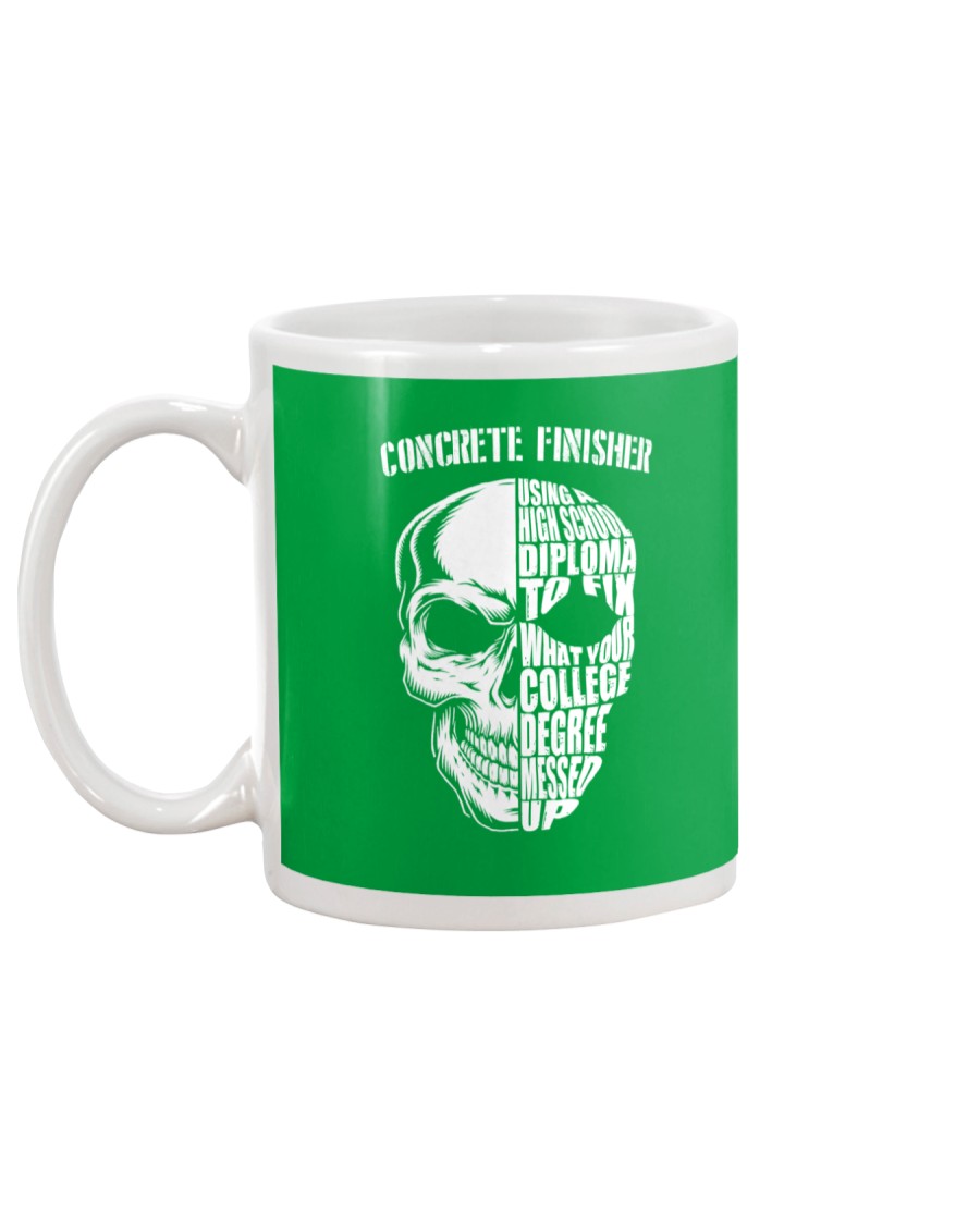 Concrete Finisher Skull Mug