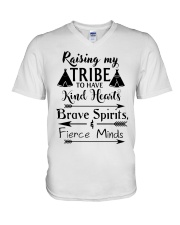 Native Raising My Tribe To Have Kind Hearts V-Neck T-Shirt thumbnail