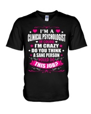 I am A Clinical Psychologis Of Course V-Neck T-Shirt thumbnail