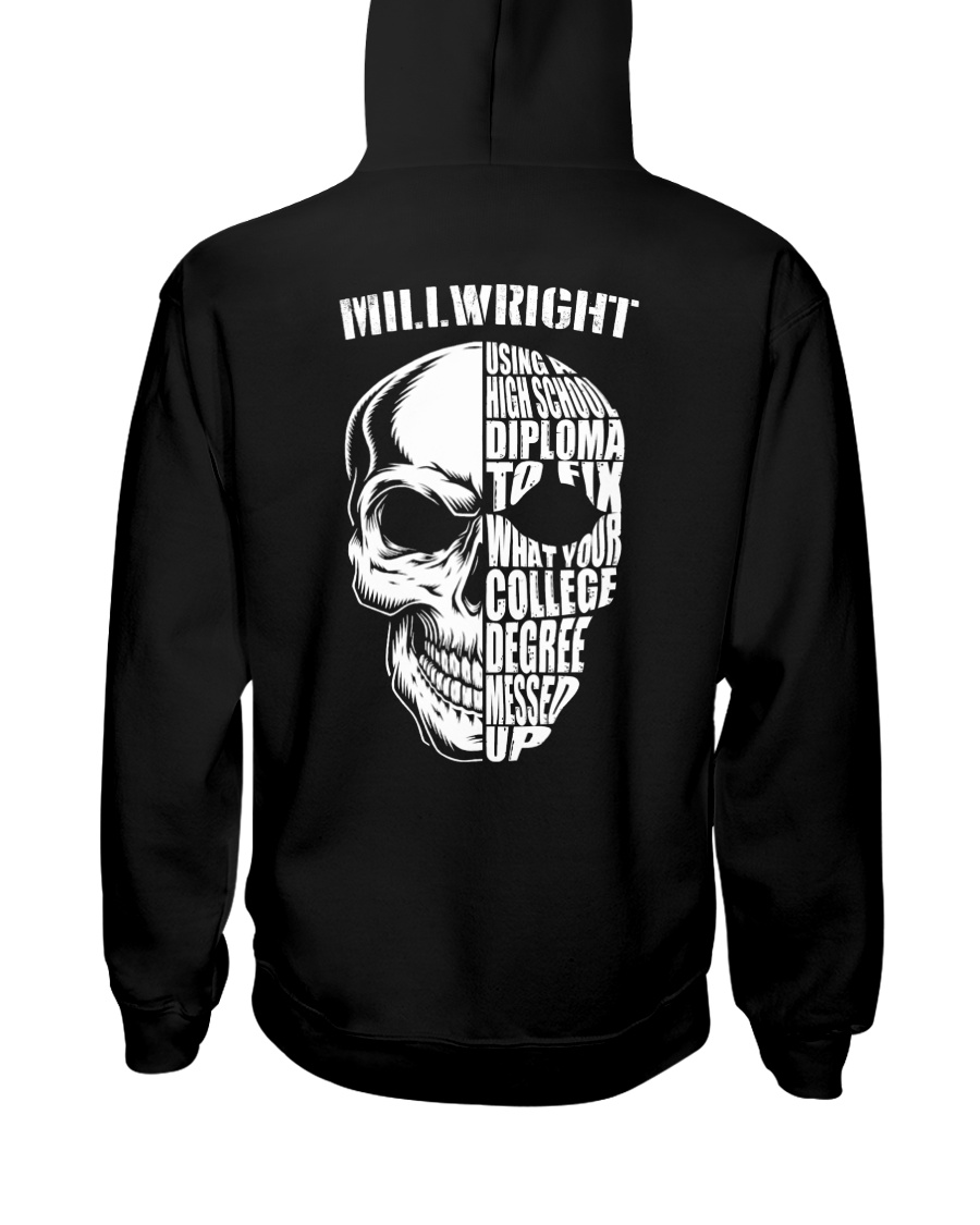 Millwright Skull Hooded Sweatshirt