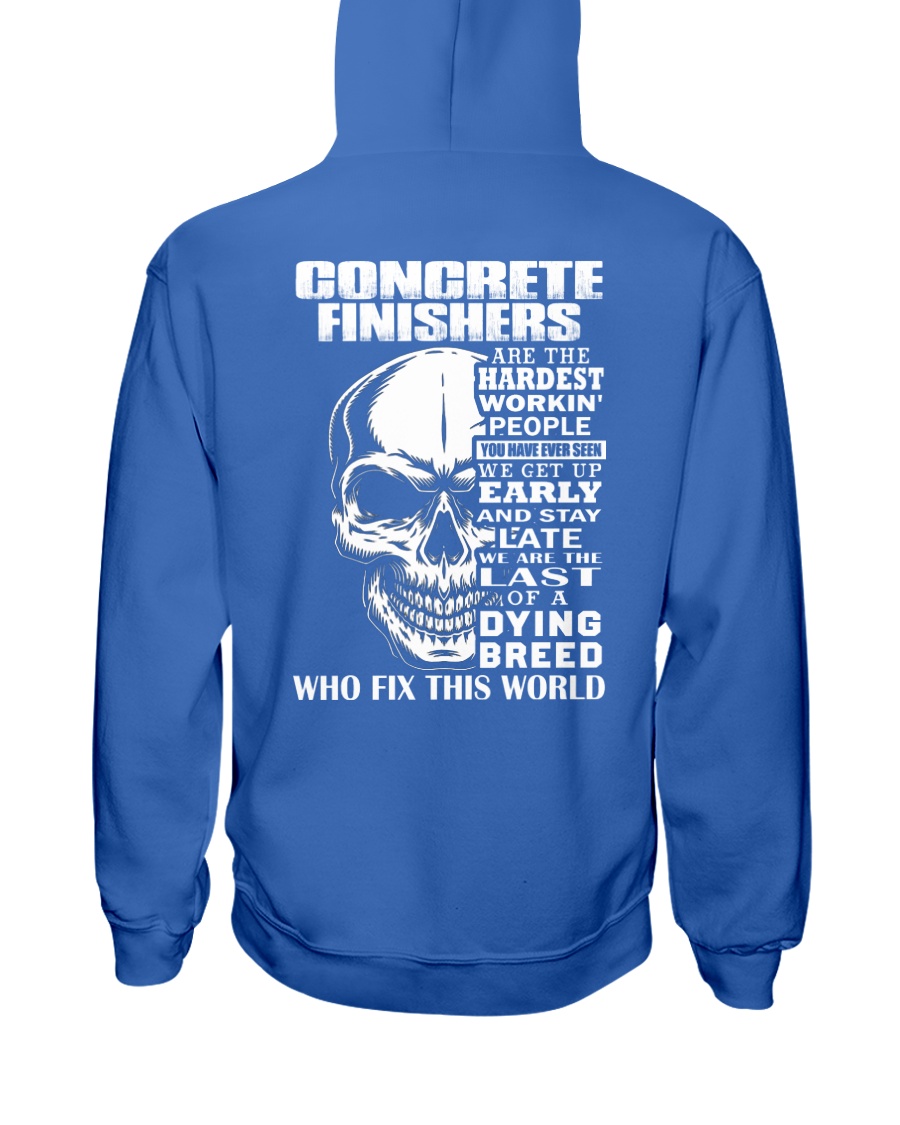 Concrete Finisher Skull Hooded Sweatshirt