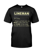 Lineman noun 2020 Classic T-Shirt front