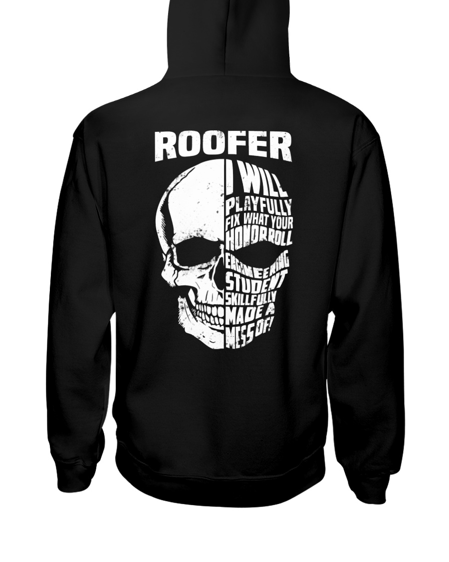 Roofer Skull Hooded Sweatshirt