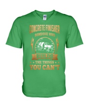 Concrete Finisher V-Neck T-Shirt front