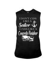 I Cuss Like A Concrete FInisher Sleeveless Tee thumbnail