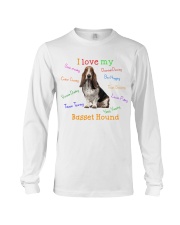 Th 6 Basset Hound i love my sock stealing Long Sleeve Tee tile