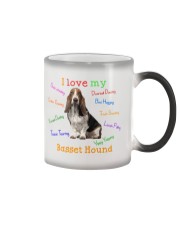 Th 6 Basset Hound i love my sock stealing Color Changing Mug tile