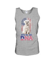 Maltese its in my dna Unisex Tank tile