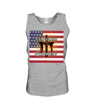 God bless america Unisex Tank tile