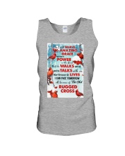 Cardinal bird I still believe in amazing grace Unisex Tank tile