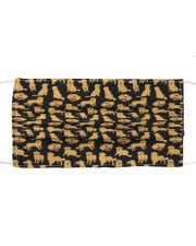 Th 2 golden retriever mini dogs Cloth face mask front